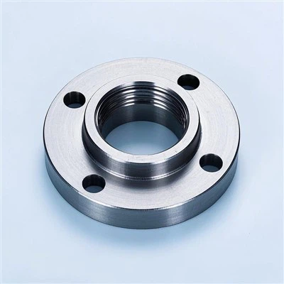 Flange cego com orifício roscado